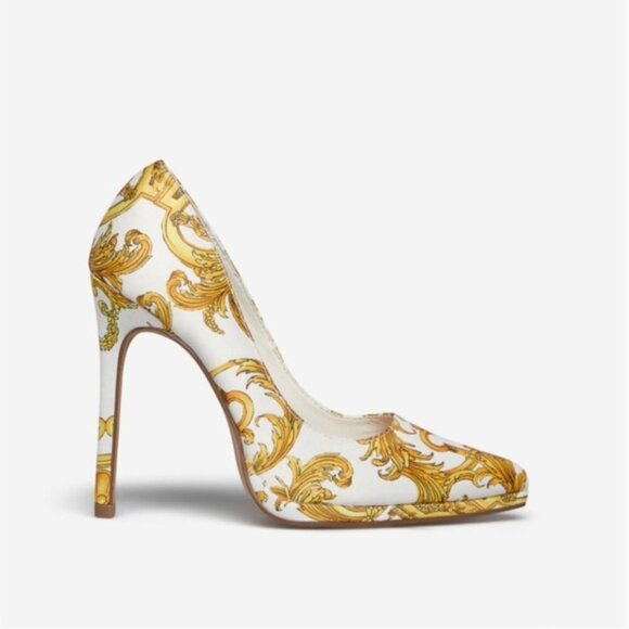 Erilyn Pointed Toe Pump Miami Print White - Picture 4 of 5